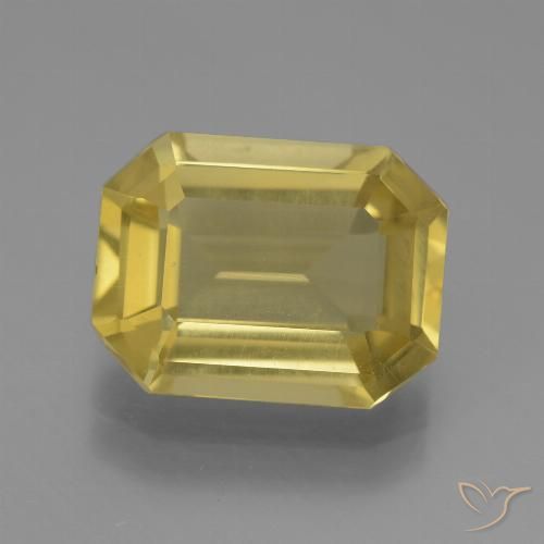 4.84ct Natural Amarillo-dorado claro Apatito, corte esmeralda, VVS-VS
