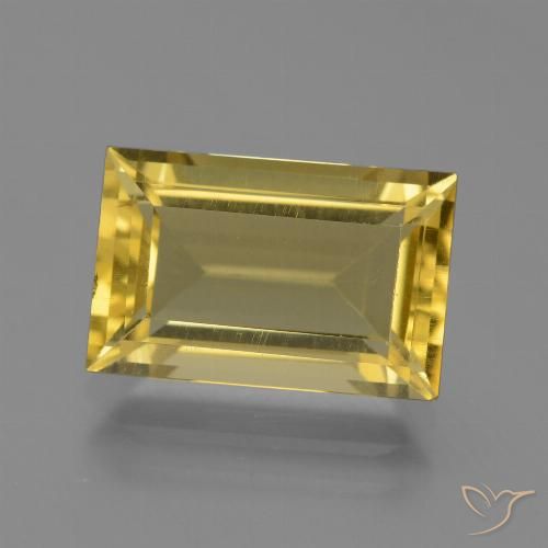 4.58ct Natural Amarillo-dorado claro Apatito, Corte Baguette, VS