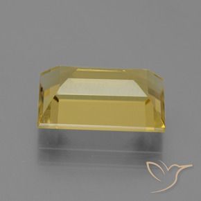 Apatito Amarillo-dorado claro natural de 4.58 ct, Corte Baguette, VS