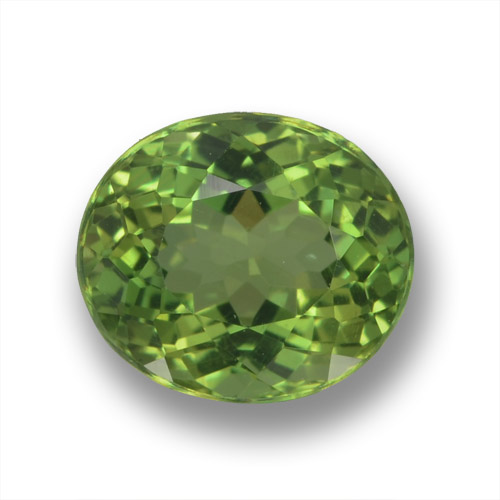 Apatito Verde cálido natural de 2.05 ct, Corte Óvalo, VS