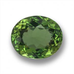 Apatita verde natural de 3,43 ct, corte óvalo, VVS-VS