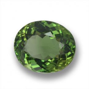 Apatita verde natural de 3,43 ct, corte óvalo, VVS-VS