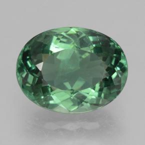 Apatito Verde oscuro medio natural de 3.49 ct, Corte Óvalo, VS-SI