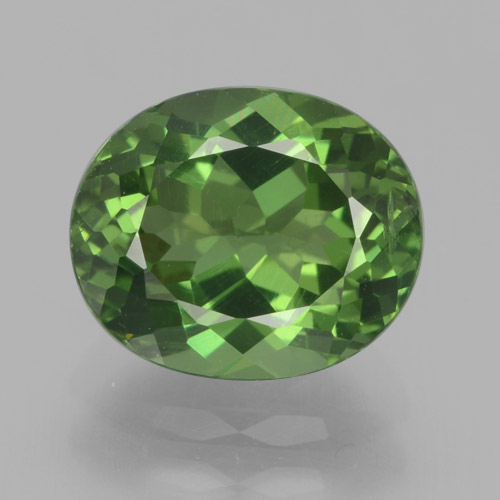 Apatita verde natural de 2,62 ct, corte óvalo, VS-SI