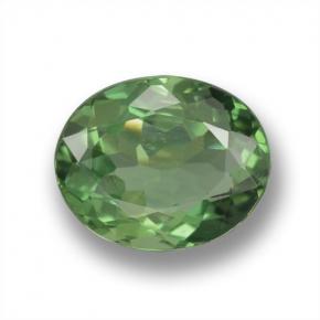Apatita verde natural de 1,38 ct, corte óvalo, VS-SI