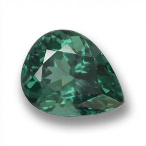 Apatita verde natural de 1,17 ct, en forma de pera, VS