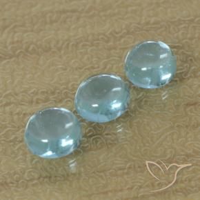 Gemas de Apatito Azul verdoso natural de 1.60 ct, Redondo, Transparente