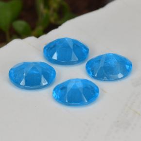 Gemas de apatita azul natural de 1,33 ct, corte óvalo, VS-SI