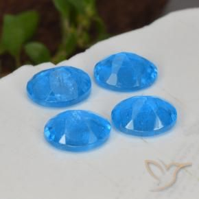Gemas de Apatito Azul intenso natural de 1.49 ct, Ovalada, VS-SI