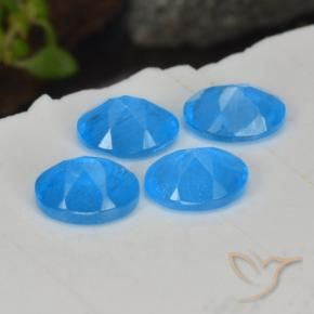 Gemas de Apatito Azul intenso natural de 1.48 ct, Ovalada, VS-SI