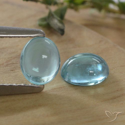 0.80ctw Natural Azul Apatito, Ovalada, Transparente