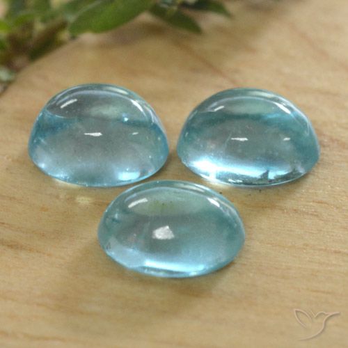 1.37ctw Natural Azul olímpico Apatito, Ovalada, Transparente