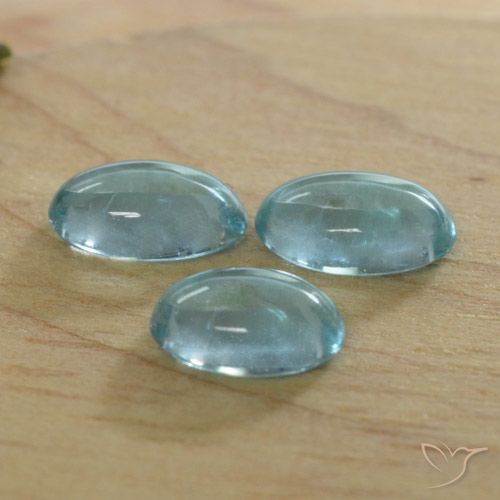 1.25ctw Natural Azul verdoso claro Apatito, Ovalada, Transparente
