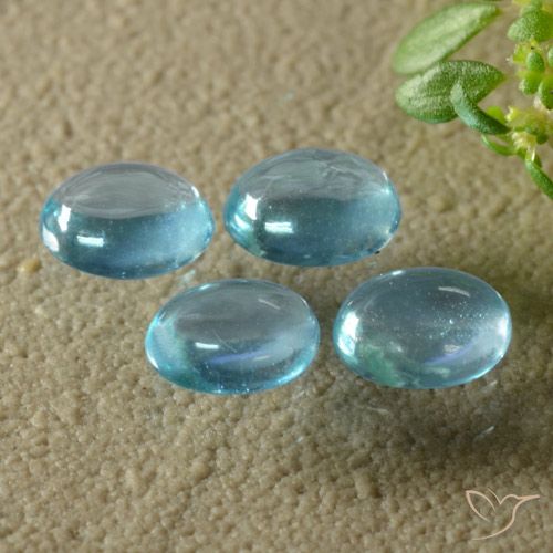 1.32ctw Natural Azul verdoso claro Apatito, Ovalada, Transparente
