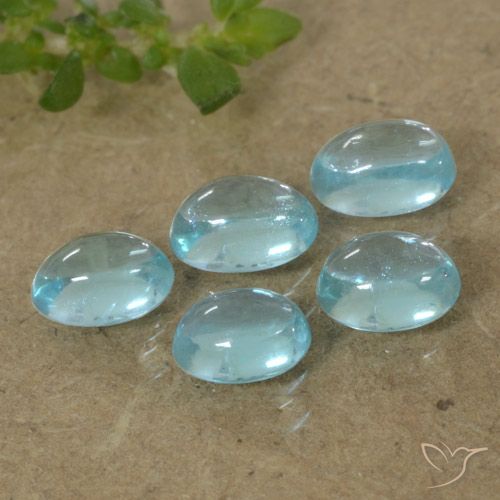 1.54ctw Natural Azul Apatito, Ovalada, Transparente
