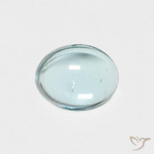 0.93ct Natural Verde-azul claro Apatito, Ovalada, Transparente