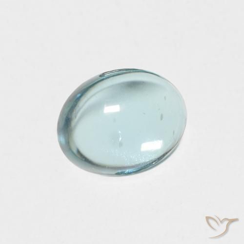 Apatito Verde-azul claro natural de 0.93 ct, Ovalada, Transparente