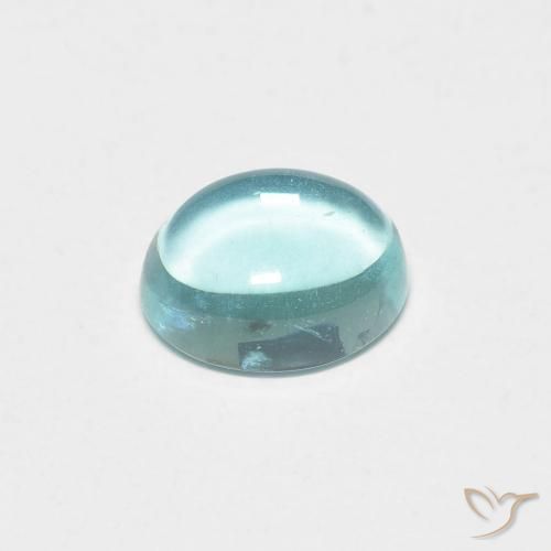 Apatito Verde-azul claro natural de 0.93 ct, Ovalada, Transparente