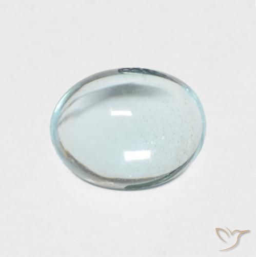 1.21ct Natural Verde-azul claro Apatito, Ovalada, Transparente