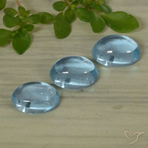 1.54ctw Natural Azul claro Apatito, Ovalada, Transparente