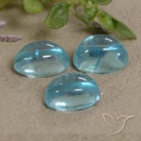 Gemas de Apatito Azul verdoso claro natural de 1.79 ct, Ovalada, Transparente