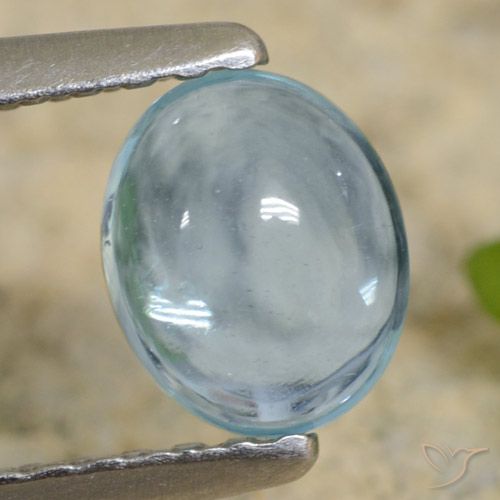 0.66ct Natural Cerceta claro Apatito, Ovalada, Transparente