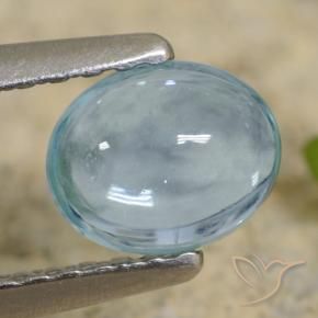 Apatito Cerceta claro natural de 0.66 ct, Ovalada, Transparente