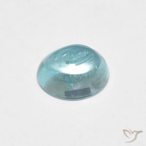 Apatito Verde-azul claro natural de 0.74 ct, Ovalada, Transparente