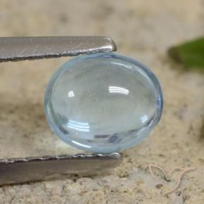 Apatito Cerceta claro natural de 0.74 ct, Ovalada, Transparente
