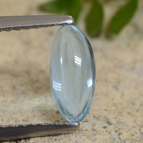 Apatita turquesa natural de 0,73 ct, marquesa, transparente