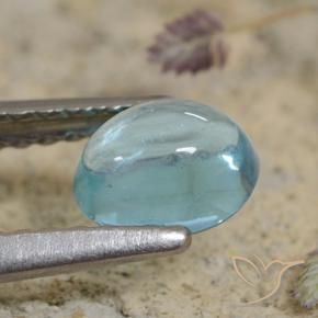 Apatito Cerceta claro natural de 0.71 ct, Ovalada, Transparente