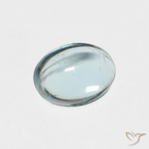 Apatito Verde-azul claro natural de 0.87 ct, Ovalada, Transparente