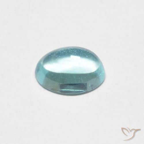 Apatito Verde-azul claro natural de 0.87 ct, Ovalada, Transparente