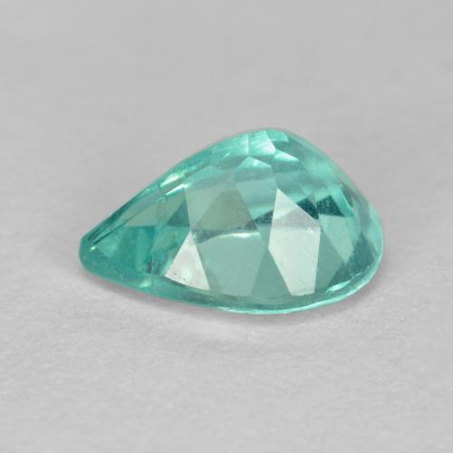 Apatita turquesa natural de 1,24 ct, en forma de pera, VS