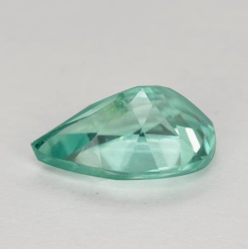 Apatito Verde azulado natural de 1.27 ct, En forma de pera, VS