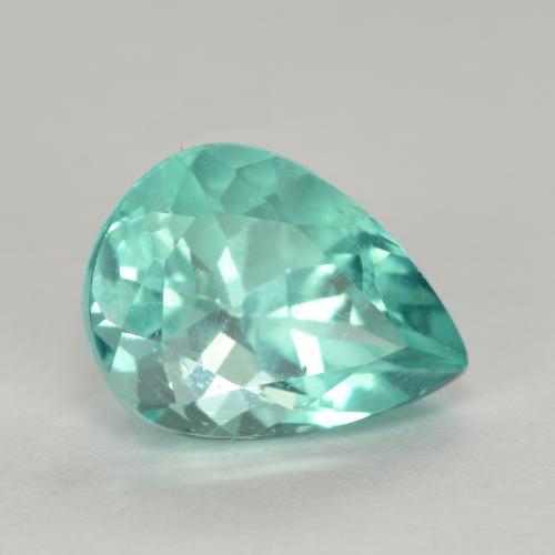 Apatito Cerceta claro natural de 1.30 ct, En forma de pera, VS