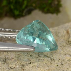 Apatito Verde azul intenso natural de 1.34 ct, En forma de pera, VS