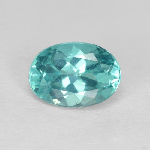 Apatita turquesa natural de 0,86 ct, corte óvalo, VS