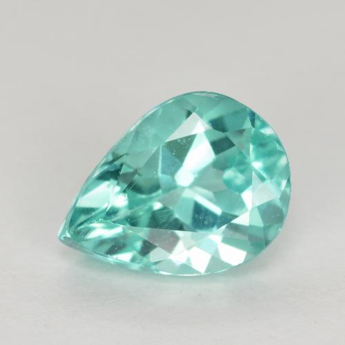 Apatita turquesa natural de 1,05 ct, en forma de pera, VS