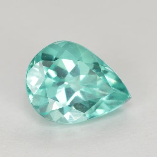 Apatita turquesa natural de 1,05 ct, en forma de pera, VS