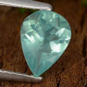 Apatita turquesa natural de 1,05 ct, en forma de pera, VS
