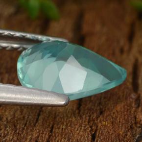 Apatita turquesa natural de 1,05 ct, en forma de pera, VS