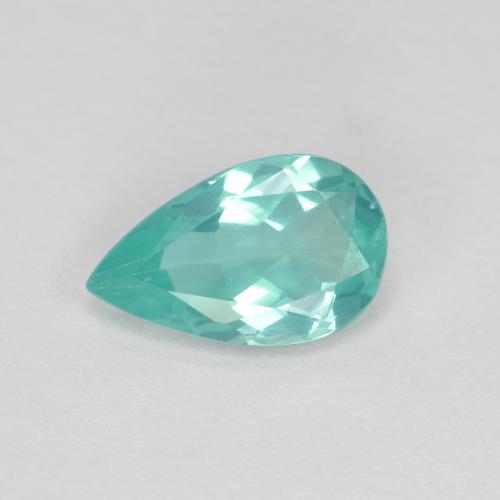 Apatita turquesa natural de 1,07 ct, en forma de pera, VS