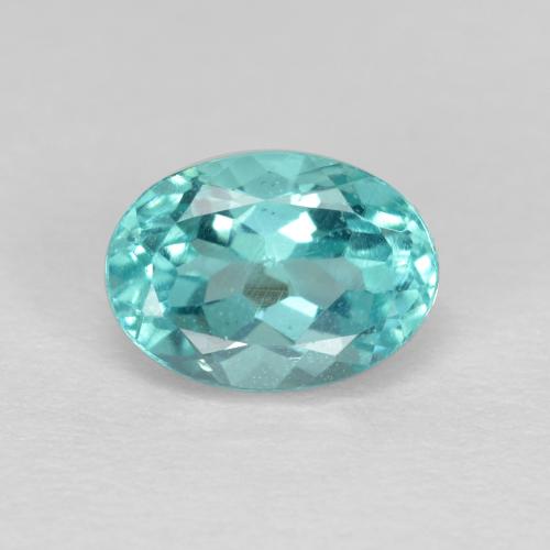 Apatito Azul eléctrico natural de 1.03 ct, Corte Óvalo, VS
