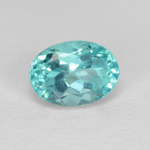 Apatito Azul eléctrico natural de 1.03 ct, Corte Óvalo, VS