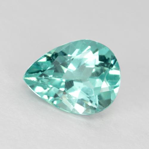 Apatito Verde azulado claro natural de 1.08 ct, En forma de pera, VS