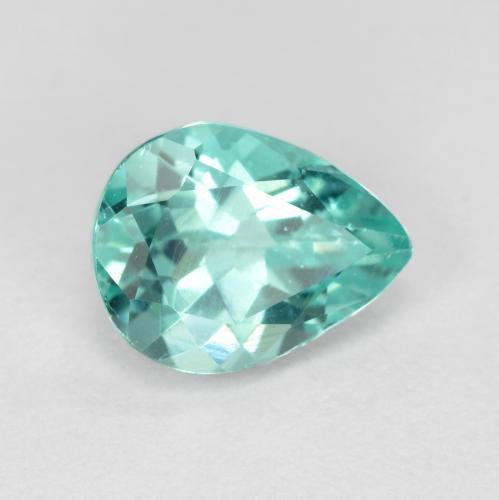 Apatito Verde azulado claro natural de 1.08 ct, En forma de pera, VS