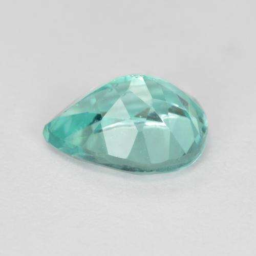 Apatito Verde azulado claro natural de 1.08 ct, En forma de pera, VS