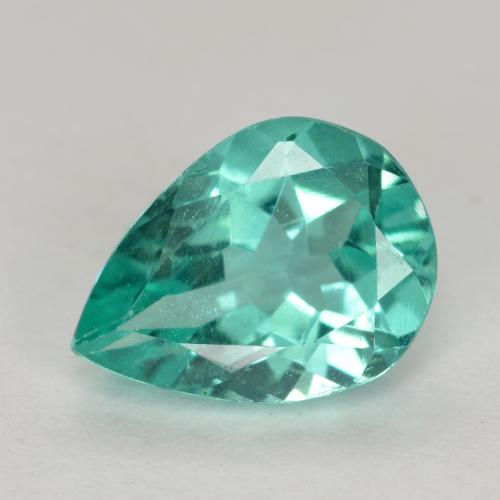 Apatito Verde azul natural de 1.07 ct, En forma de pera, VS