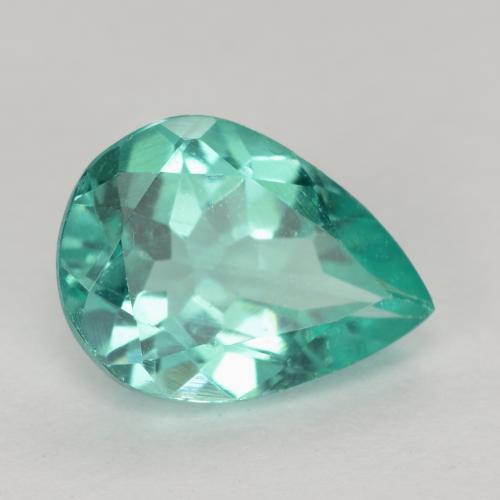 Apatito Verde azul natural de 1.07 ct, En forma de pera, VS